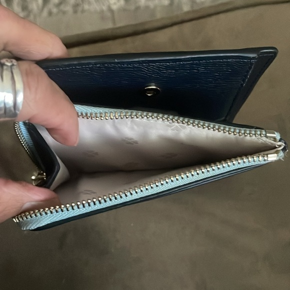 Kate Spade No fold Blue and Navy Wallet - Picture 7 of 8